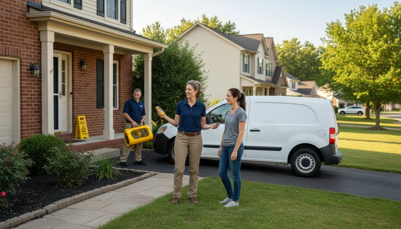 Water restoration image for Dehumidification And Cleanup Services in Woodson, TX